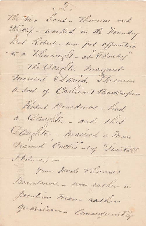 John Beardmore of Hanley's letter to Edward - page 2